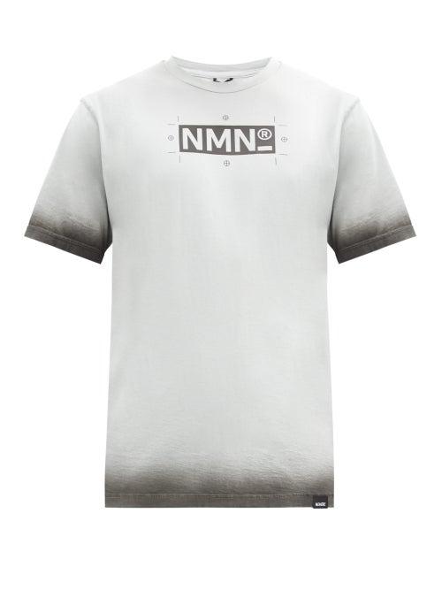 Matchesfashion.com Nemen - Craze Logo-print Cotton-jersey T-shirt - Mens - Light Grey