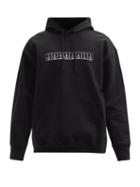 Matchesfashion.com Vetements - Chemical Logo-print Cotton-blend Hooded Sweatshirt - Mens - Black