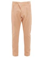 Matchesfashion.com Arj - The Teo Cotton Blend Seersucker Trousers - Mens - Orange