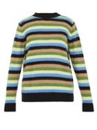 Matchesfashion.com The Elder Statesman - Inch Striped Cashmere Sweater - Mens - Blue Multi