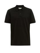 Matchesfashion.com Bottega Veneta - Short Sleeved Cotton Piqu Polo Shirt - Mens - Black
