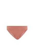 Matchesfashion.com Melissa Odabash - Brussels Ribbed Bikini Bottoms - Womens - Dark Pink