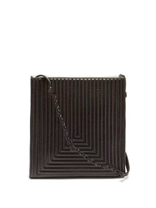 Matchesfashion.com Jil Sander - Tangle Medium Quilted-leather Shoulder Bag - Womens - Black