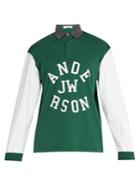 Jw Anderson Logo-appliqu Cotton Polo Shirt