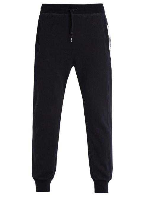 Matchesfashion.com Moncler - Basic Slim Leg Cotton Track Pants - Mens - Black