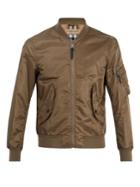 Burberry Check-pattern Lined Bomber Jacket