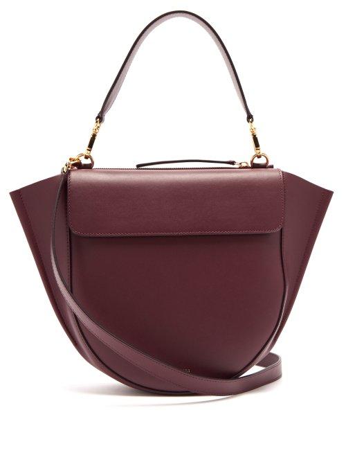 Matchesfashion.com Wandler - Hortensia Medium Leather Cross Body Bag - Womens - Burgundy