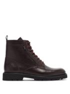 Matchesfashion.com Paul Smith - Fowler Grained-leather Boots - Mens - Dark Brown