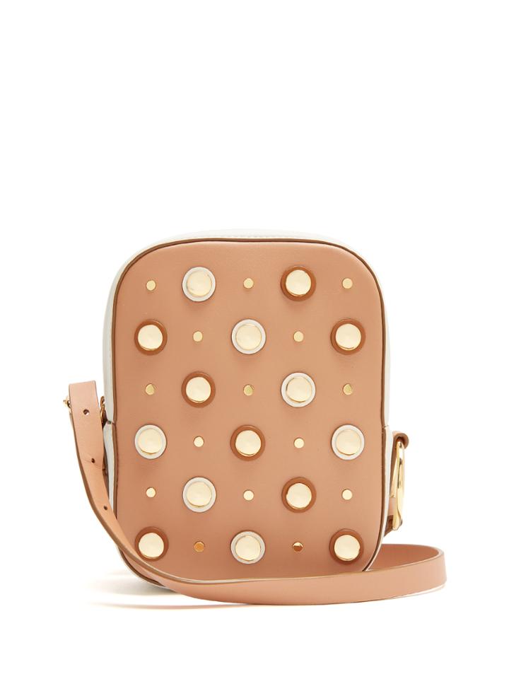 Diane Von Furstenberg Stud-embellished Leather Cross-body Bag