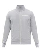 Palm Angels - Logo-print Lurex Track Jacket - Mens - Silver