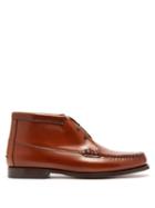 Matchesfashion.com Hereu - Quero Leather Desert Boots - Mens - Brown
