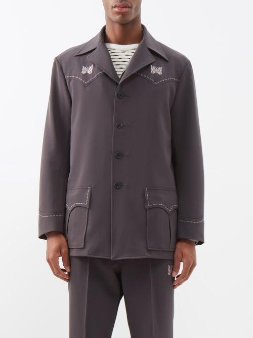 Needles - Western Leisure Embroidered Jacket - Mens - Charcoal