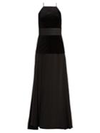 Zeus + Dione Aurora Cut-out Back Velvet Dress