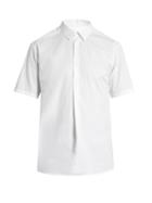 Wooyoungmi Short-sleeved Cotton-blend Poplin Shirt