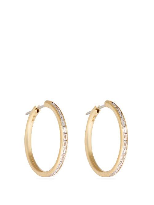 Matchesfashion.com Spinelli Kilcollin - Miri Diamond & 18kt Gold Earrings - Womens - Gold