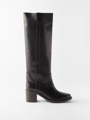 Isabel Marant - Seenia Leather Knee-high Boots - Womens - Black