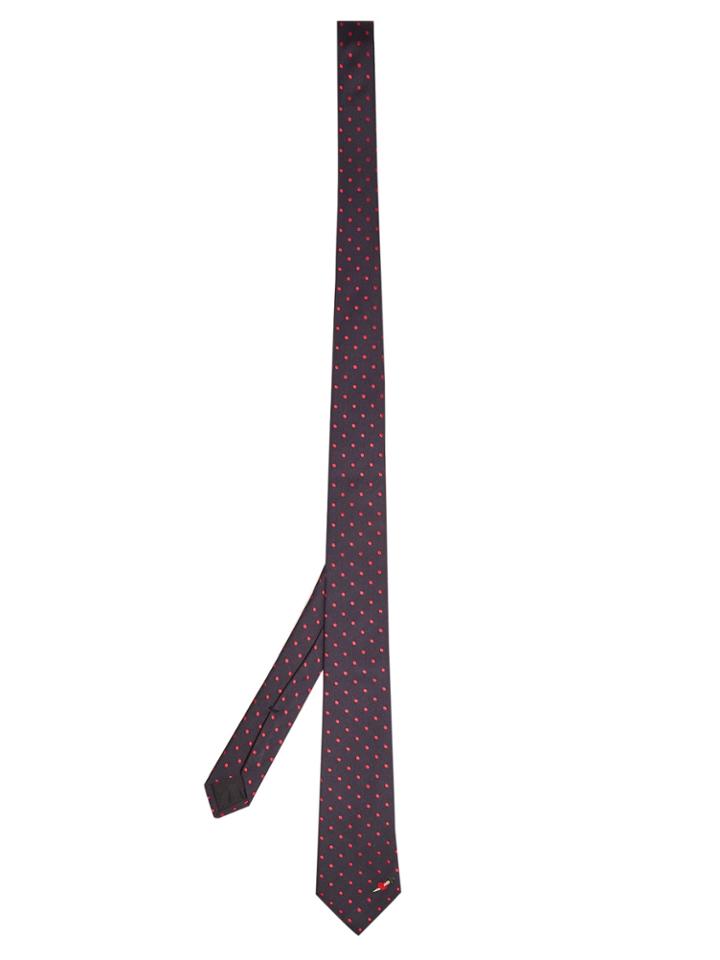 Gucci Polka Dot-embroidered Silk Tie