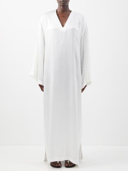 Delos - Leto Silk Kaftan Dress - Womens - Ivory