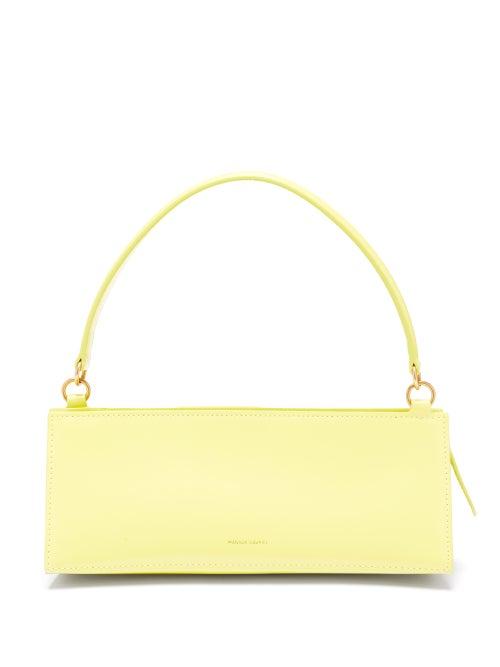 Matchesfashion.com Mansur Gavriel - Pencil Small Leather Shoulder Bag - Womens - Light Green