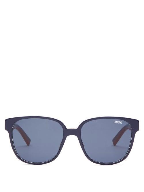 Matchesfashion.com Dior Homme Sunglasses - Diorflag1 Square Optyl Sunglasses - Mens - Multi