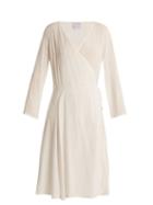 Matchesfashion.com Bower - Bianca Woven Wrap Dress - Womens - White