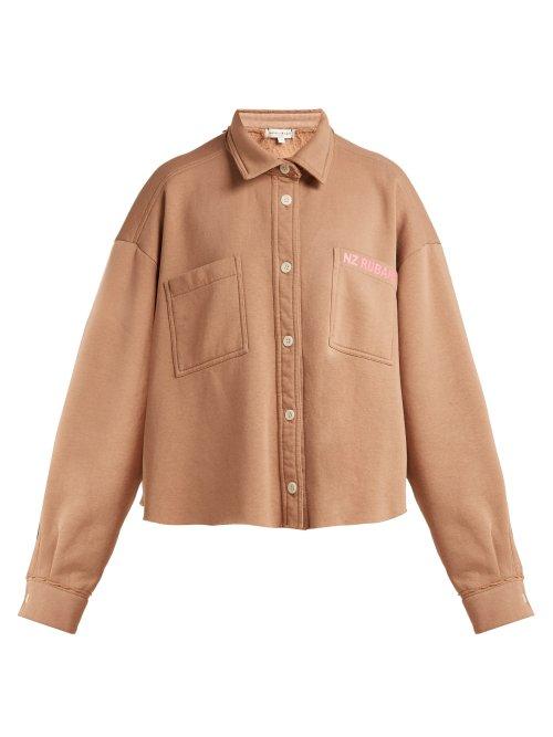Matchesfashion.com Natasha Zinko - Oversized Jersey Shirt - Womens - Beige