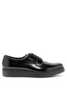 Matchesfashion.com Prada - Raised Sole Patent Leather Derby Shoes - Mens - Black