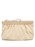 Isabel Marant - Luz Suede And Leather Clutch Bag - Womens - Beige