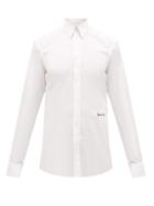 Matchesfashion.com Givenchy - Logo-embroidered Cotton Shirt - Mens - White