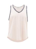 Matchesfashion.com The Upside - Lea V-neck Perforated-jersey Tank Top - Womens - Light Pink