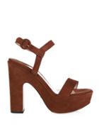 Paul Andrew Stanton Suede Platform Sandals