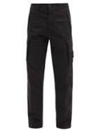 Matchesfashion.com Stone Island - Logo-patch Cotton-blend Cargo Trousers - Mens - Black