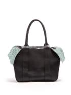 Muuñ Mini Gilbert Leather And Gingham-pouch Bag
