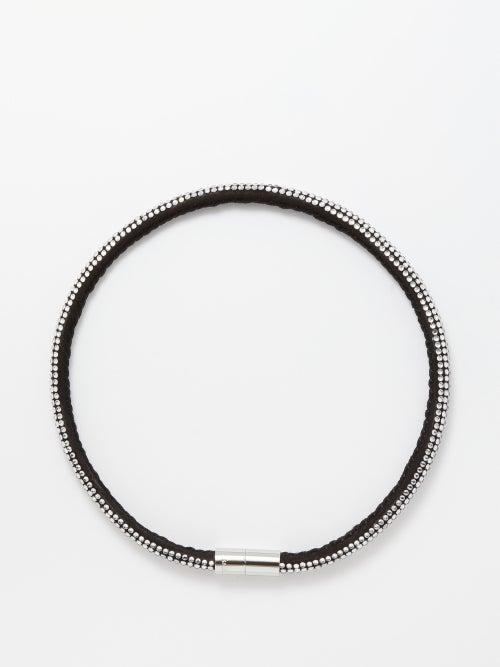 Isabel Marant - Mrs City Light Crystal And Leather Choker - Womens - Crystal