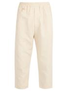 Matchesfashion.com By Walid - Morton 19th Century Linen Cropped Trousers - Mens - Cream