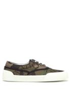 Matchesfashion.com Valentino - Vltn Camouflage Print Low Top Trainers - Mens - Green
