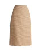 Balenciaga Hound's-tooth Wool-blend Skirt