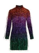 Matchesfashion.com Ashish - Tinsel Sequin Embellished Silk Georgette Dress - Womens - Multi