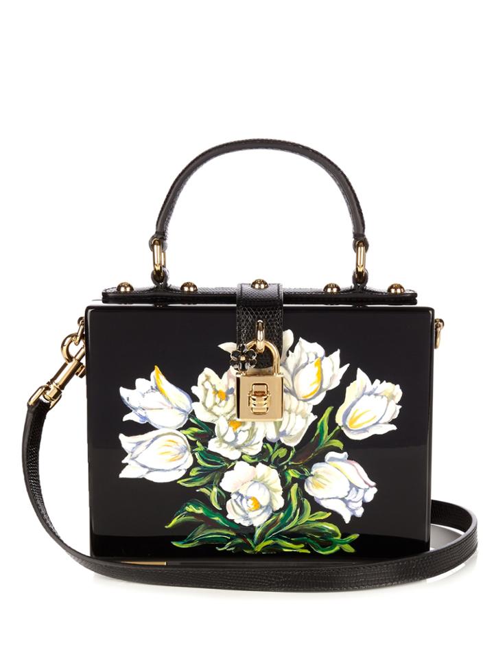Dolce & Gabbana Dolce Box Tulip-print Plexiglass Bag