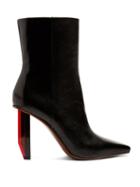 Matchesfashion.com Vetements - Reflector Heel Leather Ankle Boots - Womens - Black Red