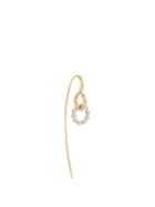 Charlotte Chesnais Fine Jewellery Swing Hook Diamond, White & Yellow-gold Earring