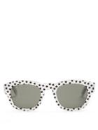 Matchesfashion.com Saint Laurent - D Frame Acetate Sunglasses - Womens - Silver Multi