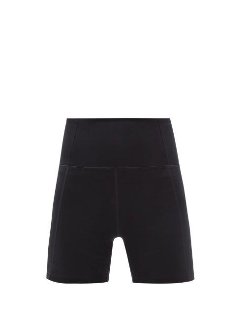 Ladies Activewear Girlfriend Collective - High-rise Recycled-fibre Running Shorts - Womens - Black
