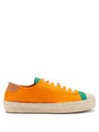 Matchesfashion.com Jw Anderson - Canvas Low-top Espadrille Trainers - Mens - Orange