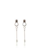 Matchesfashion.com Etro - Stirrup Chain-drop Earrings - Womens - Silver