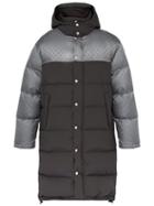 Matchesfashion.com Gucci - Logo Jacquard Down Filled Coat - Mens - Grey