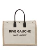 Saint Laurent Rive Gauche-print Canvas Beach Tote
