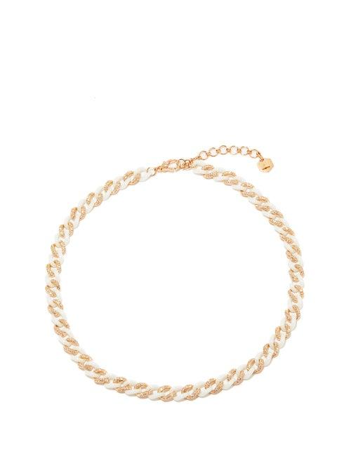 Ladies Fine Jewellery Shay - Diamond, 18kt Rose-gold & Ceramic Necklace - Womens - Rose Gold