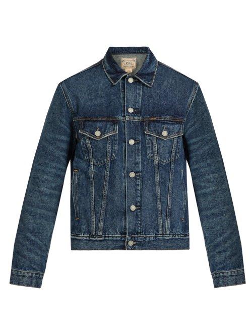 Matchesfashion.com Polo Ralph Lauren - Washed Denim Jacket - Mens - Blue