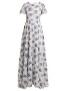 Matchesfashion.com Athena Procopiou - In The Hills Floral Jacquard Dress - Womens - White Multi